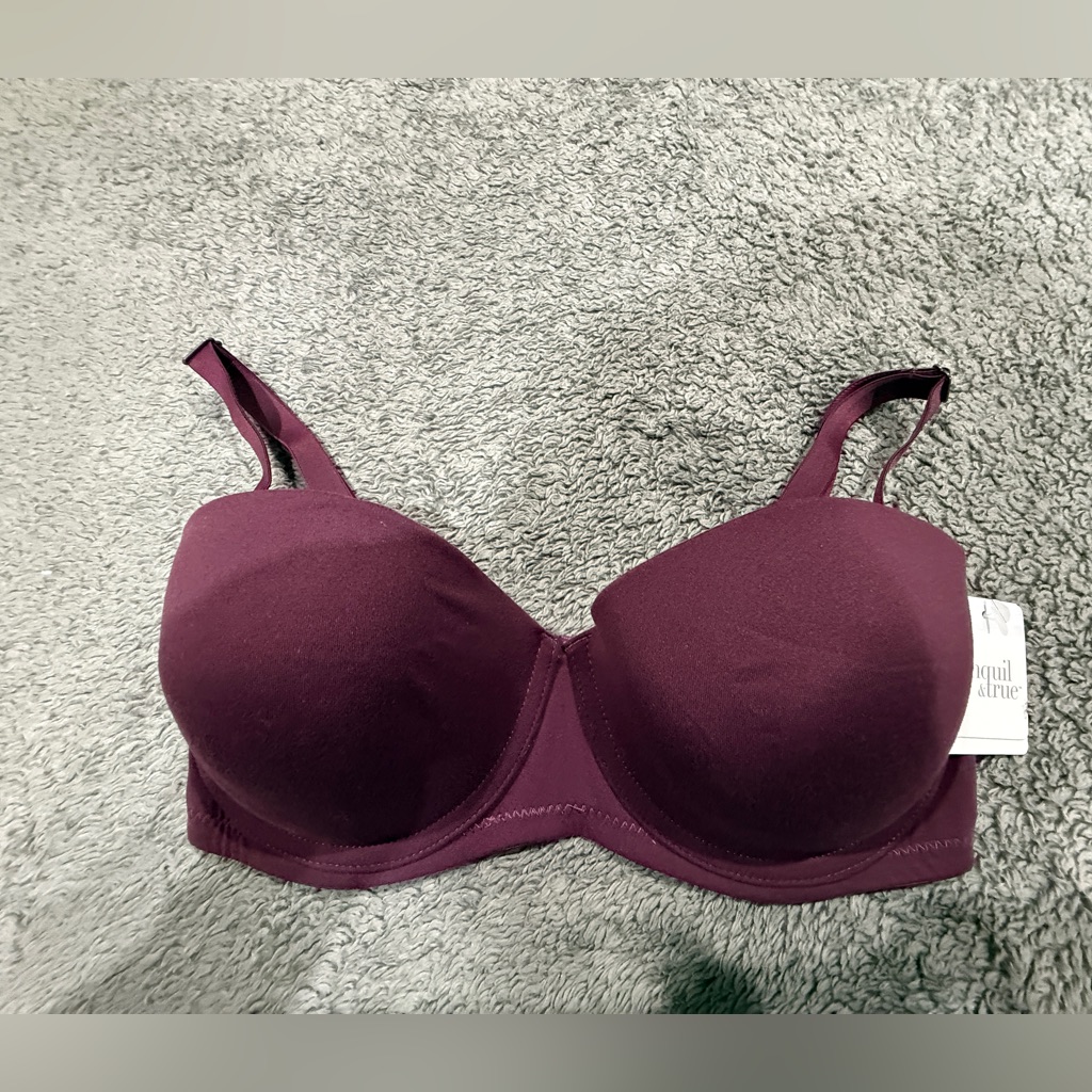 Everyday Seamless Underwire Bra In Plum